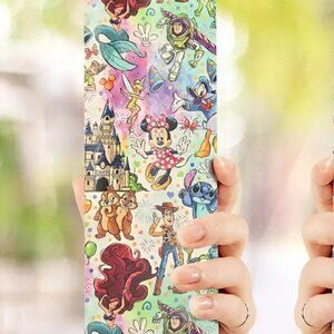 Disney Cartoon Tumbler With Lid And Straw, 20oz Stainless Steel New